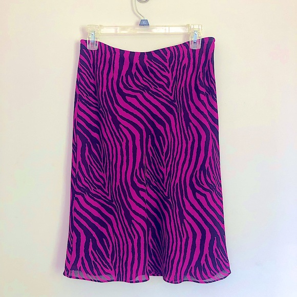 Express Dresses & Skirts - Express purple/brown zebra stripe skirt 5/6